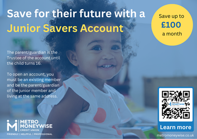 Junior savings account poster